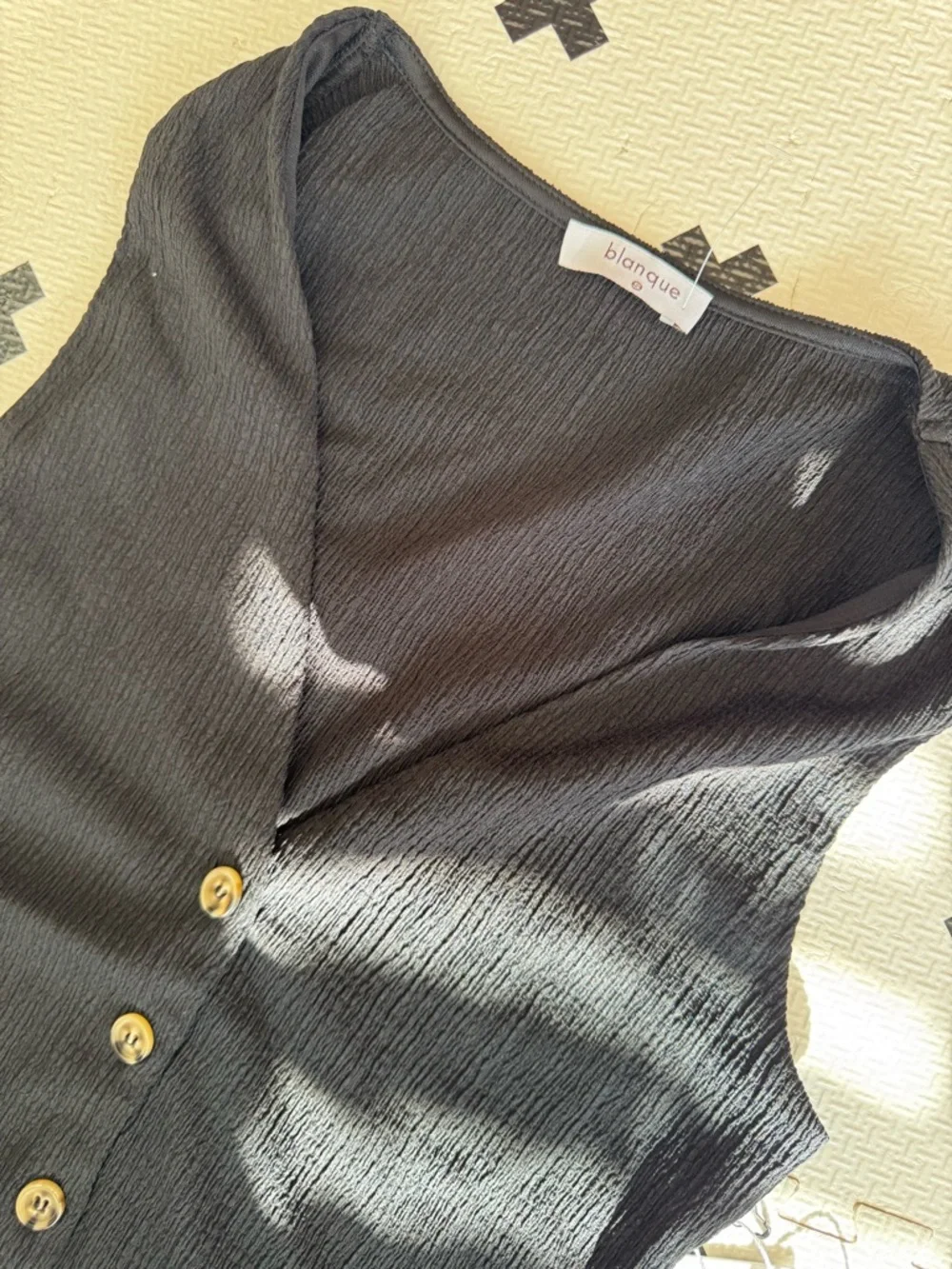 Black Vest Top - Picture 5 of 6